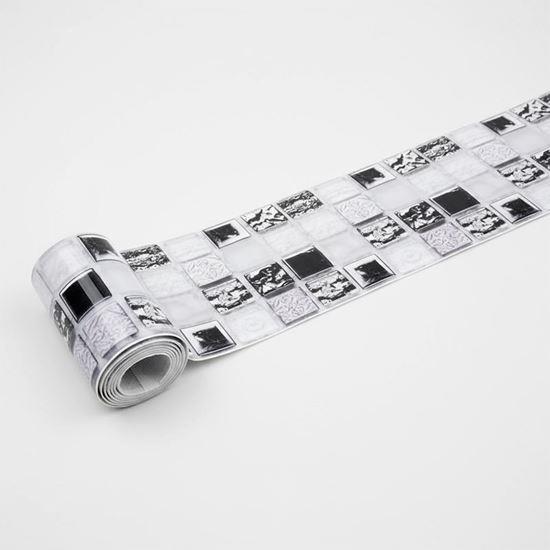 Imaginea din Bandă autoadezivă mosaic - amestec gri