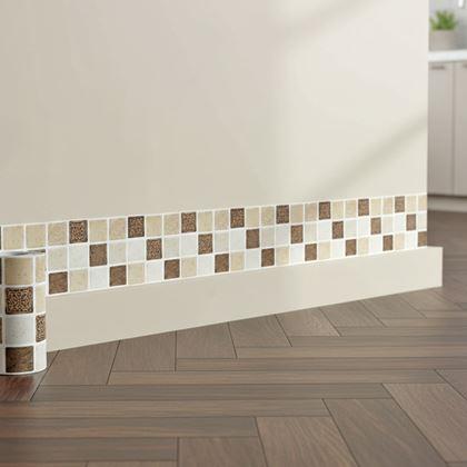 Imaginea din Bandă autoadezivă mosaic - amestec maro