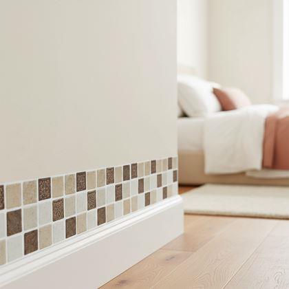 Imaginea din Bandă autoadezivă mosaic - amestec maro