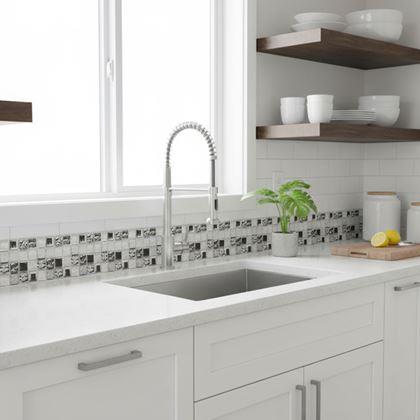 Imaginea din Bandă autoadezivă mosaic - amestec gri