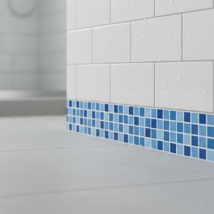 Imaginea din Bandă autoadezivă mosaic - amestec albastru