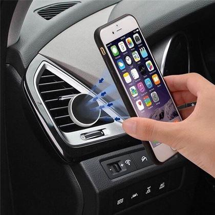 Imaginea din Suport magnetic pentru telefon mobil în mașină  -  argintiu