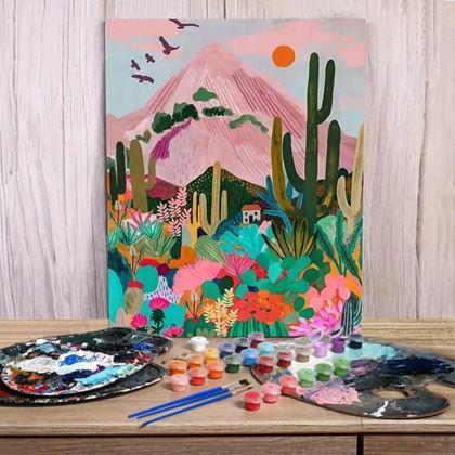 Imaginea din Set cadou de pictură – pânză 50x40 cm, set de culori și pensule