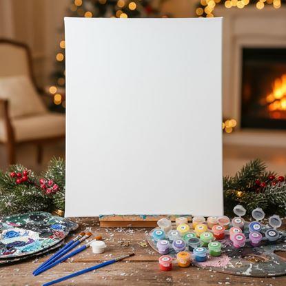 Imaginea Set cadou de pictură – pânză 50x40 cm, set de culori și pensule