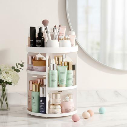 Imaginea din Organizator cosmetic rotativ  -  alb