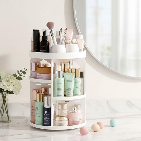 Imaginea din Organizator cosmetic rotativ  -  alb