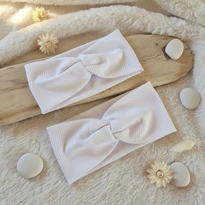 Imaginea din Set 2 bentite - Mama si fiica  -  alb