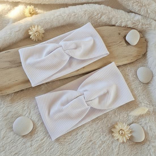 Imaginea din Set 2 bentite - Mama si fiica  -  alb