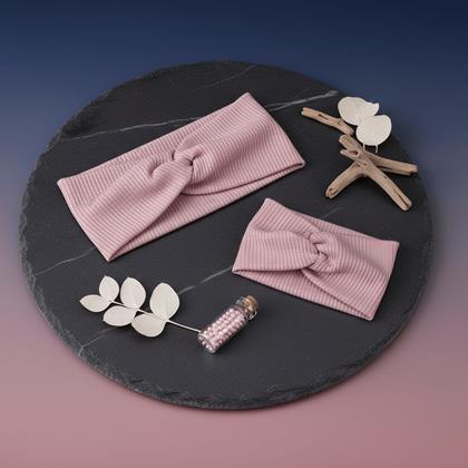 Imaginea din Set 2 bentite - Mama si fiica  -  roz vechi