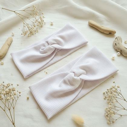 Imaginea din Set 2 bentite - Mama si fiica  -  alb