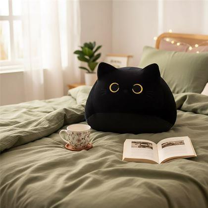 Imaginea din Pernă pisică neagră