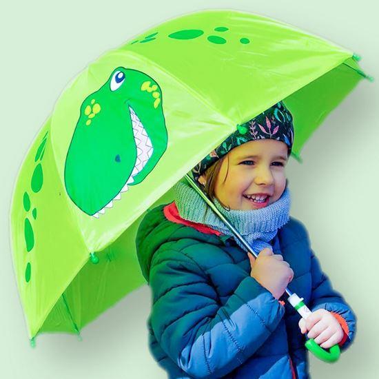 Imaginea din 3D umbrelă copii  -  dinozaur