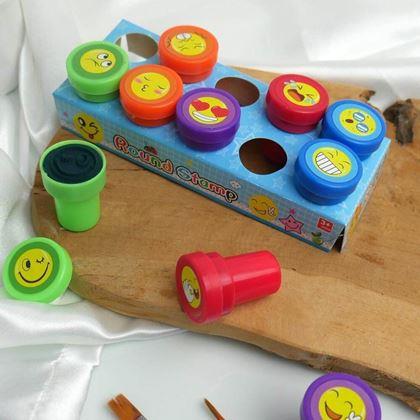 Imaginea din Ștampile pentru copii emoticoane - 10 buc