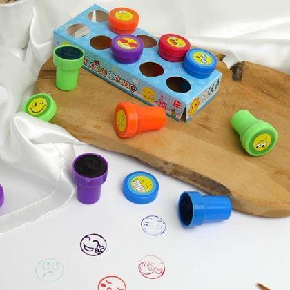 Imaginea din Ștampile pentru copii emoticoane - 10 buc