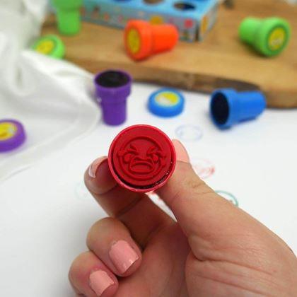 Imaginea din Ștampile pentru copii emoticoane - 10 buc