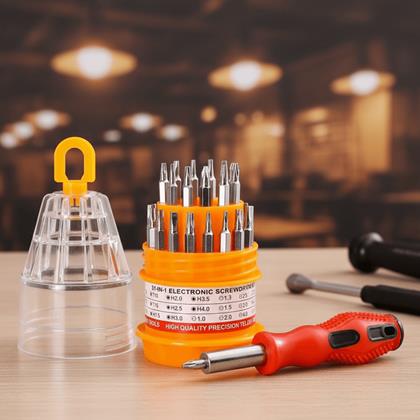 Imaginea din Mini set de surubelnițe de călătorie 31 în 1