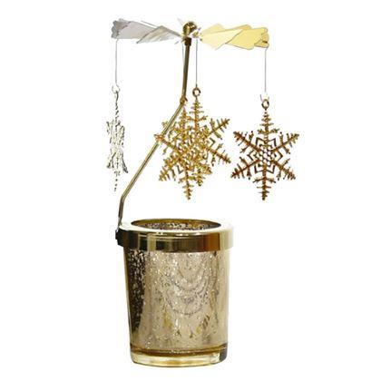 Imaginea din Lustru rotativ  -  fulgi de zăpadă