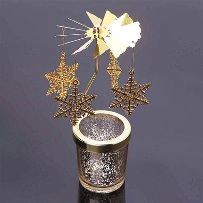 Imaginea din Lustru rotativ  -  fulgi de zăpadă