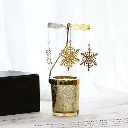 Imaginea din Lustru rotativ  -  fulgi de zăpadă