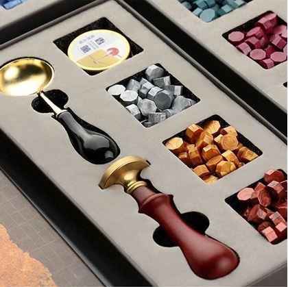 Imaginea din Set cadou pentru realizarea sigiliilor -  Mulțumesc