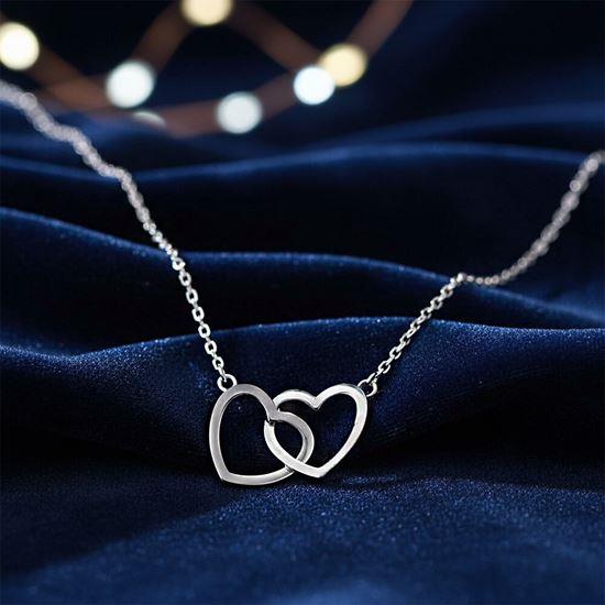 Imaginea din Lănțișor cu pandativ - inimi înlănțuite