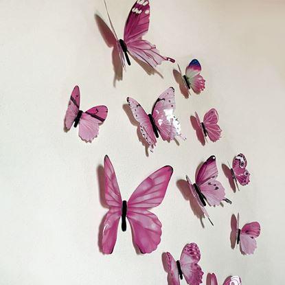 Imaginea Setul de fluturași luminoși pentru perete 