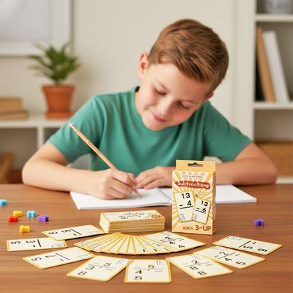 Imaginea din Set de carduri matematice 36 buc. - scădere