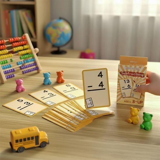 Imaginea din Set de carduri matematice 36 buc. - scădere