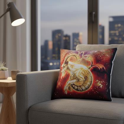 Imaginea din Husă de pernă cu zodie - Capricorn