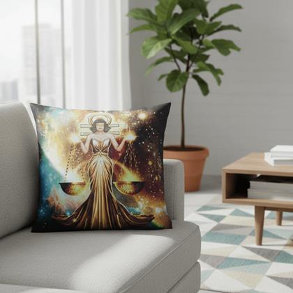 Imaginea din Husă de pernă cu zodie - balanțe