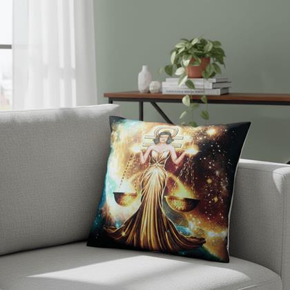 Imaginea din Husă de pernă cu zodie - balanțe