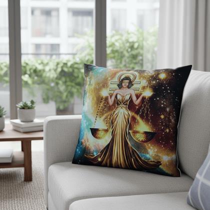 Imaginea din Husă de pernă cu zodie - balanțe