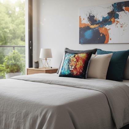 Imaginea din Husă de pernă cu zodie - leu