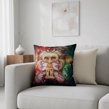 Imaginea din Husă de pernă cu zodie - Gemeni