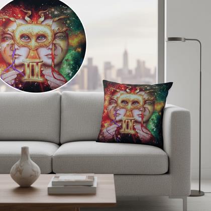 Imaginea din Husă de pernă cu zodie - Gemeni