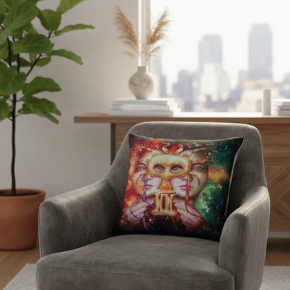 Imaginea din Husă de pernă cu zodie - Gemeni