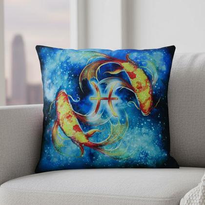 Imaginea din Husă de pernă cu zodie - pești