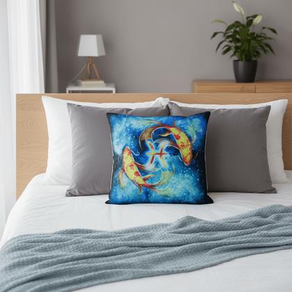 Imaginea din Husă de pernă cu zodie - pești