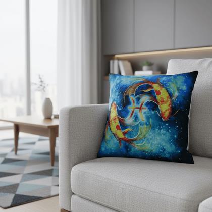 Imaginea din Husă de pernă cu zodie - pești