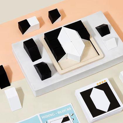 Imaginea din Tangram alb-negru