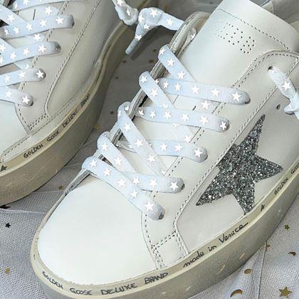 Imaginea din Ţeşi cu stele reflectorizante  -  alb