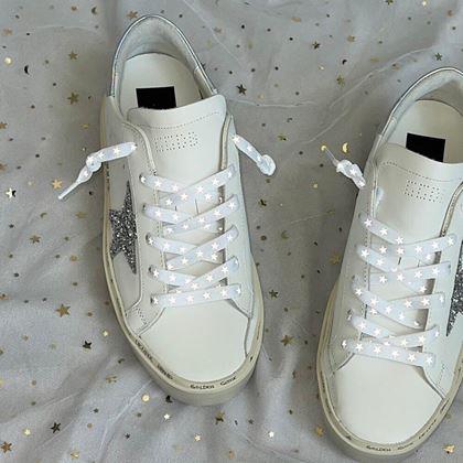 Imaginea din Ţeşi cu stele reflectorizante  -  alb