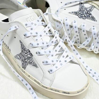 Imaginea din Ţeşi cu stele reflectorizante  -  alb