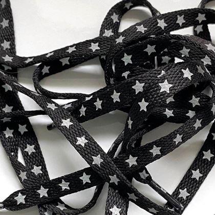 Imaginea din Ţeşi cu stele reflectorizante  -  alb