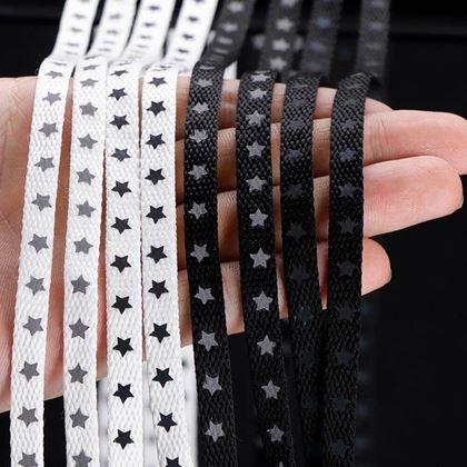 Imaginea din Ţeşi cu stele reflectorizante  -  alb