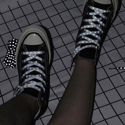 Imaginea din Ţeşi cu stele reflectorizante  -  alb