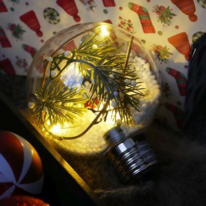 Imaginea din Bilă LED de Crăciun pentru brad -  ace de pin