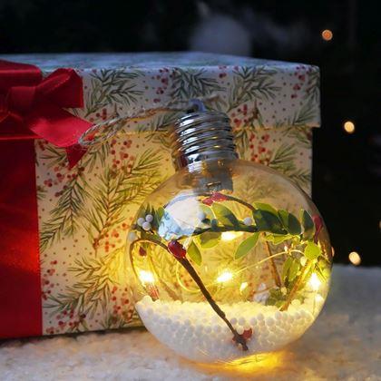 Imaginea din Bilă LED de Crăciun pentru brad -  ghirlandă