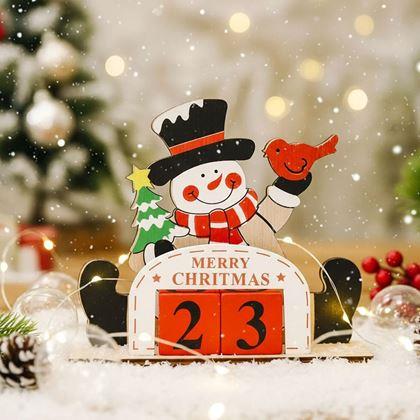 Imaginea din Calendarul de numărător invers zile până la Crăciun  -  om de zăpadă
