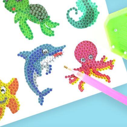 Imaginea din Pictură cu diamante pentru copii autocolante  -  lumea mării